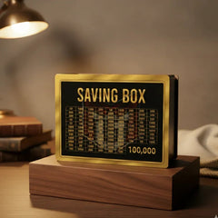 100,000 PKR Wooden Money Saving Box