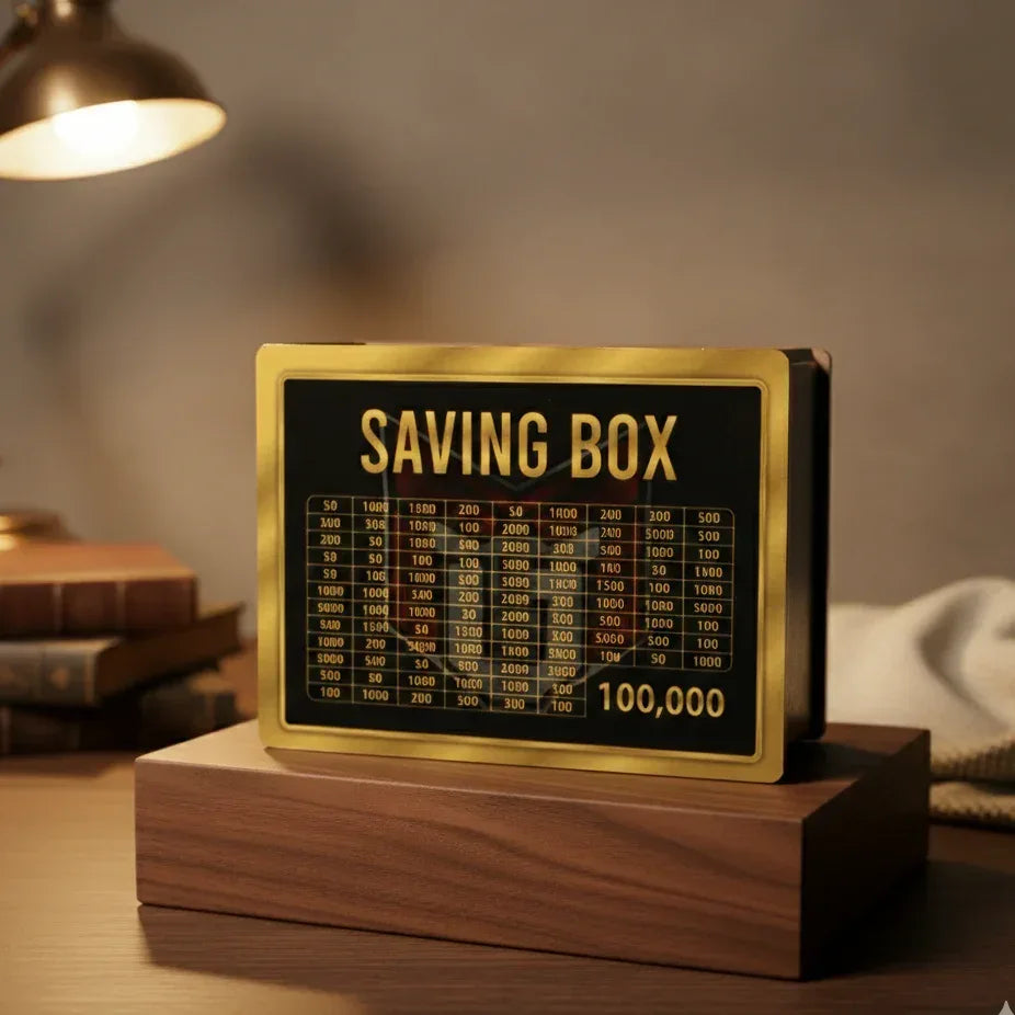 100,000 PKR Wooden Money Saving Box